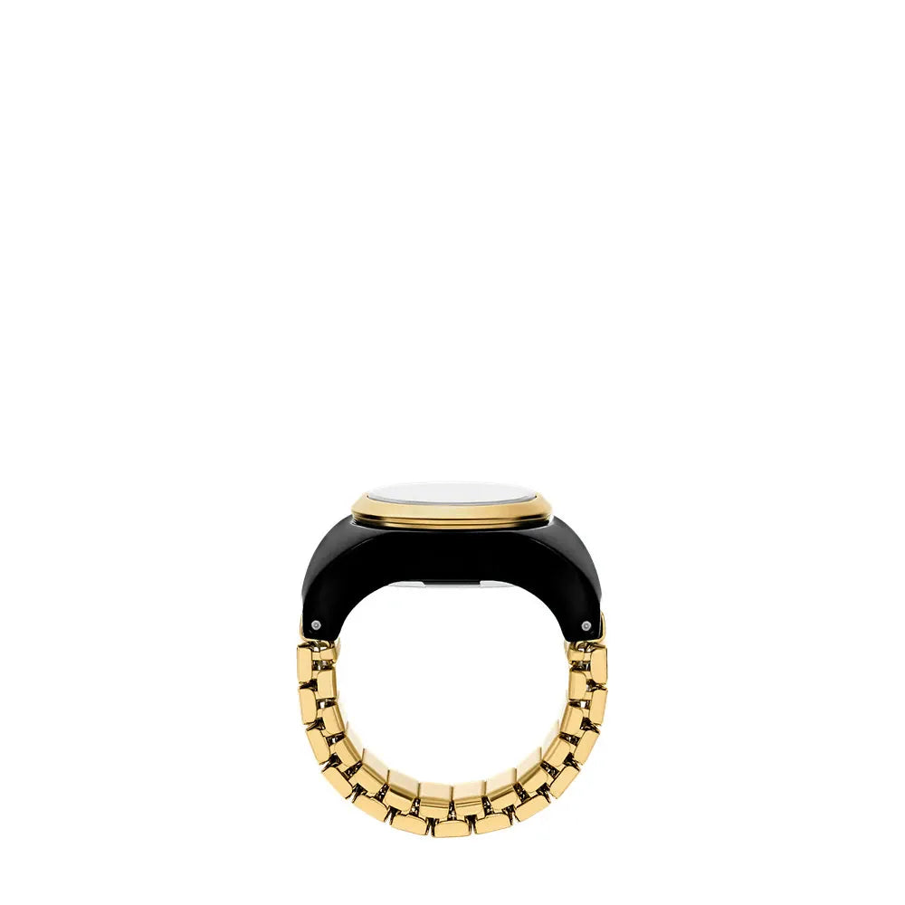 Fossil Watch Ring Two-Hand Gold-Tone Stainless Steel - ES5413