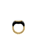 Fossil Watch Ring Two-Hand Gold-Tone Stainless Steel - ES5413