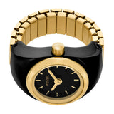 Fossil Watch Ring Two-Hand Gold-Tone Stainless Steel - ES5413