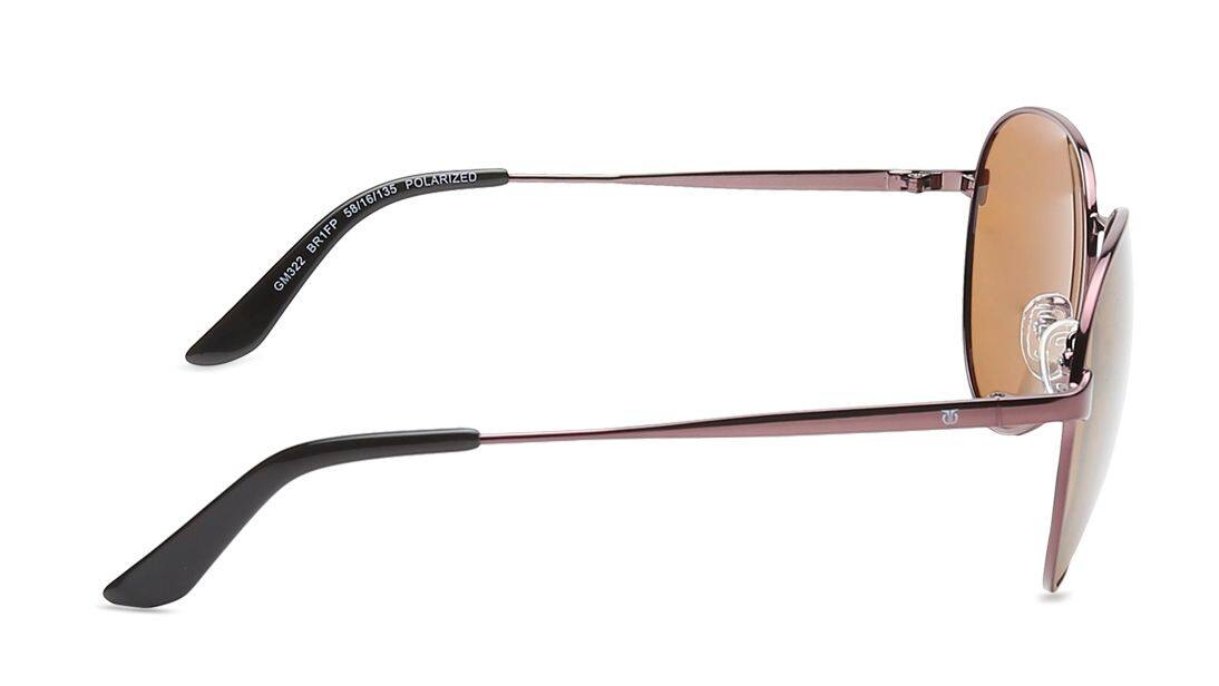 TITAN Brown Aviator Women Sunglasses GM322BR1FP