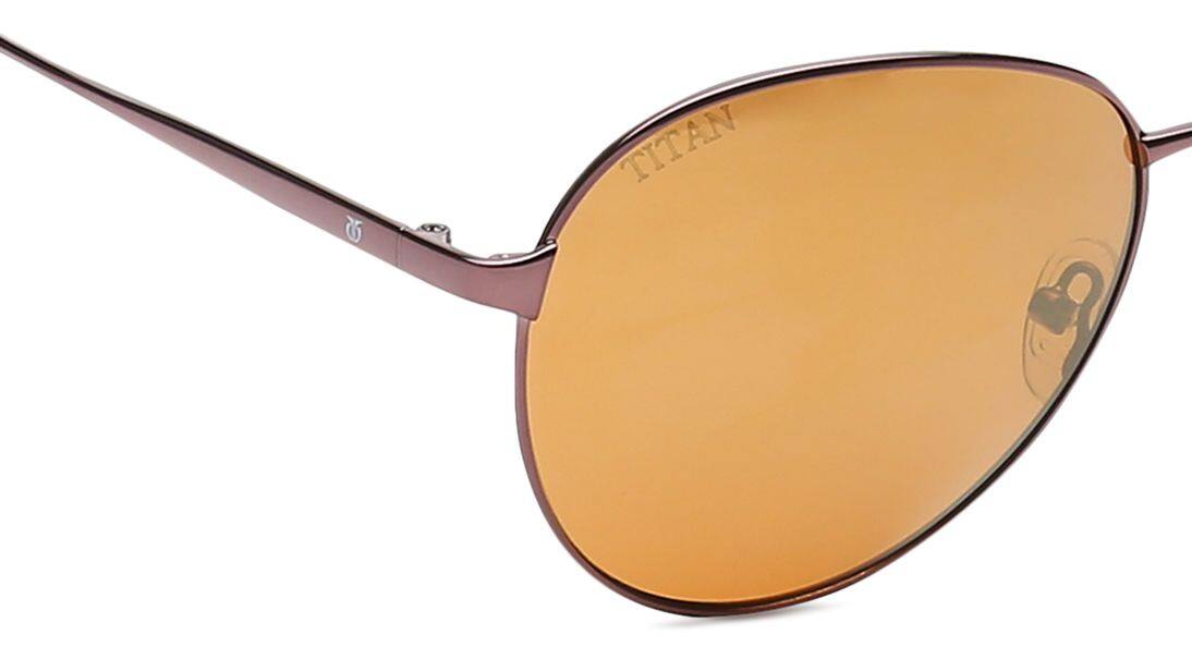 TITAN Brown Aviator Women Sunglasses GM322BR1FP