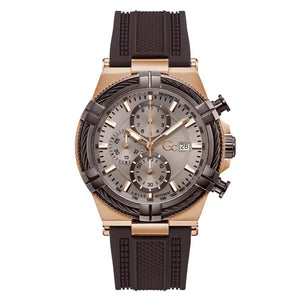 Gc Legacy Beige Round Dial Analog Men Watch - Z76004G7 - KRISHNA WATCH COMPANY