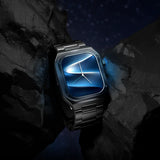 Noise Newly Launched ColorFit Chrome 1.85" AMOLED, Metal Build Casing, 10 Days Battery, 390 * 450 high res Display, 600 NITS, 100+ Sports Modes Smart Watch for Men (Elite Black)