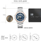 Kenneth Cole Automatic Blue Dial With Silver Stainless Steel Strap Watch For Men ntkcwgy0046201mn