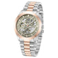 Kenneth Cole Mechanical Hand Wound Analog Mechanical Grey Dial With Two Toned Stainless Steel Strap Watch For Men ntkcwgl0046702mn