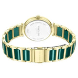 Kenneth Cole Quartz Analog Green Dial Golden Colour Ceramic Strap Watch For Women kcwlg0066103ld - KRISHNA WATCH COMPANY