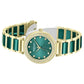 Kenneth Cole Quartz Analog Green Dial Golden Colour Ceramic Strap Watch For Women kcwlg0066103ld