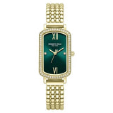 Kenneth Cole Quartz Analog Green Dial Golden Colour Stainless Steel Strap Watch For Women kcwlg0065802ld - KRISHNA WATCH COMPANY