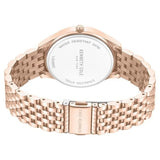 Kenneth Cole Quartz Analog Maroon Dial Rose Gold Colour Stainless Steel Strap Watch For Women kcwlg0068203ld - KRISHNA WATCH COMPANY