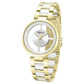 Kenneth Cole Quartz Analog Silver Dial Golden Colour Ceramic Strap Watch For Women kcwlg0066702ld