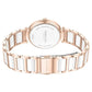 Kenneth Cole Quartz Analog Silver Dial Rose Gold Colour Ceramic Strap Watch For Women kcwlg0066102ld