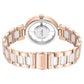 Kenneth Cole Quartz Analog Silver Dial Rose Gold Colour Ceramic Strap Watch For Women kcwlg0066701ld
