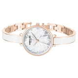 Kenneth Cole Quartz Analog White Dial Rose Gold Colour Stainless Steel Strap Watch For Women kcwlg0068003ld - KRISHNA WATCH COMPANY