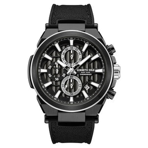 Kenneth Cole Quartz Multifunction Black Dial Black Colour Watch For Men - KCWGO0065701MN - KRISHNA WATCH COMPANY