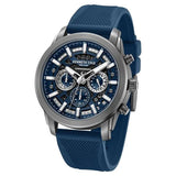 Kenneth Cole Quartz Multifunction Blue Dial Blue Colour Silicone Strap Watch For Men kcwgo0067701mn