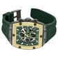 Kenneth Cole Quartz Multifunction Green Dial Green Colour Silicone Strap Watch For Men kcwgo0067601mn