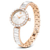 Swarovski Matrix bangle watch Swiss Made, Crystal bracelet, White - 5677484
