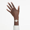 Swarovski Matrix bangle watch Swiss Made, Crystal bracelet, White - 5677484