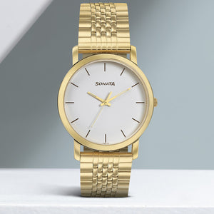 Sonata Essentials Analog Watch for Men 99701YM01 - KRISHNA WATCH COMPANY