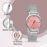 Sonata Linnea Pink Dial Women Watch 8174sm02 - KRISHNA WATCH COMPANY