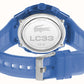 Lacoste LC33 Dual-Display Multifunction Blue Silicone Strap 2011429