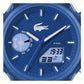 Lacoste LC33 Dual-Display Multifunction Blue Silicone Strap 2011429
