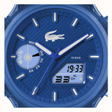 Lacoste LC33 Dual-Display Multifunction Blue Silicone Strap 2011429