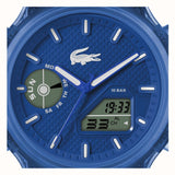 Lacoste LC33 Dual-Display Multifunction Blue Silicone Strap 2011429