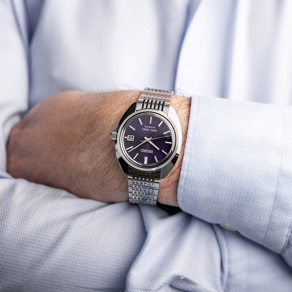 Seiko King Seiko ‘Forest Purple’ 6L 1969 Re-Interpretation - SJE111J1 - KRISHNA WATCH COMPANY