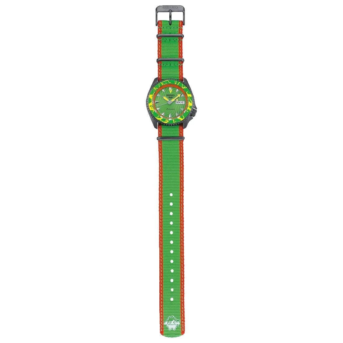 Seiko Leather Analog Green Dial Men Watch SRPF23K1