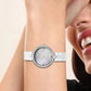 Titan Purple Ceramics Quartz Analog Watch For Women 95215kc01