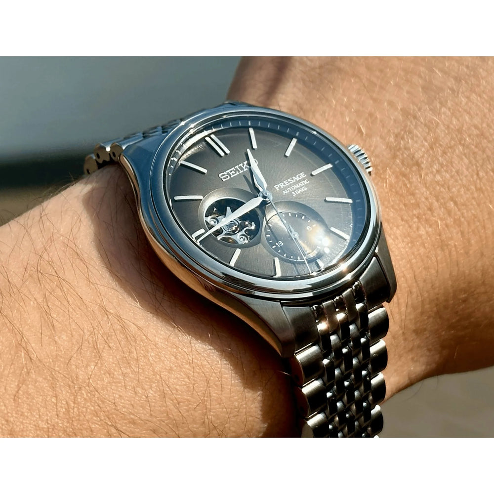 SEIKO Presage Classic Series ‘Sumi-iro’ Open heart - SPB471J1 - KRISHNA WATCH COMPANY
