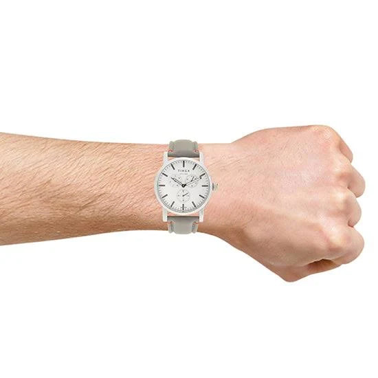 Timex Fashion Men's Grey Dial Round Case Multifunction Function Watch -TWEG16609