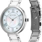Titan Women Purple ceramics Round Mother of pearl Watches 95217KD01
