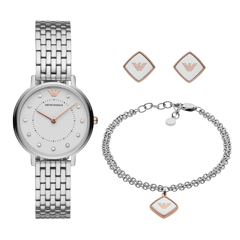 Emporio Armani Kappa White Dial Watch for Women - AR80023