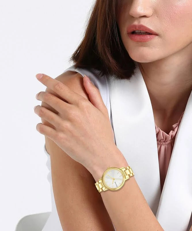 Sonata Essentials White Dial Women Watch 8096ym06 - KRISHNA WATCH COMPANY
