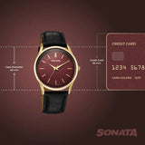 Sonata Eternia Quartz Analog Watch For Men 77140yl02 - KRISHNA WATCH COMPANY