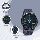 Sonata Quartz Analog PU Strap Watch for Men - 77085PP14W - KRISHNA WATCH COMPANY