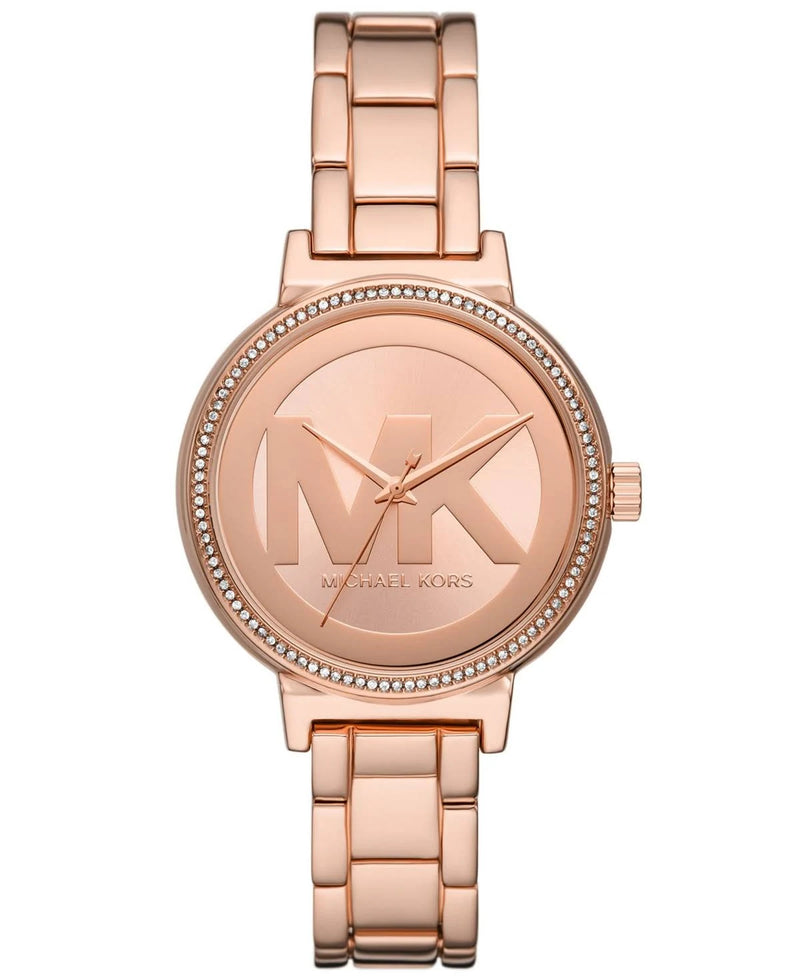 Michael Kors | Sofie Three-Hand Rose Gold-Tone St Steel Watch MKO1052 - KRISHNA WATCH COMPANY