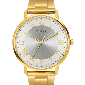 Timex Full Roman Silver Dial St Steel Bracelet Men's Watch TW0TG8023 - KRISHNA WATCH COMPANY