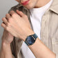 Fastrack Stunners Quartz Analog Blue Dial Leather Strap Watch for Guys NT3255nl03