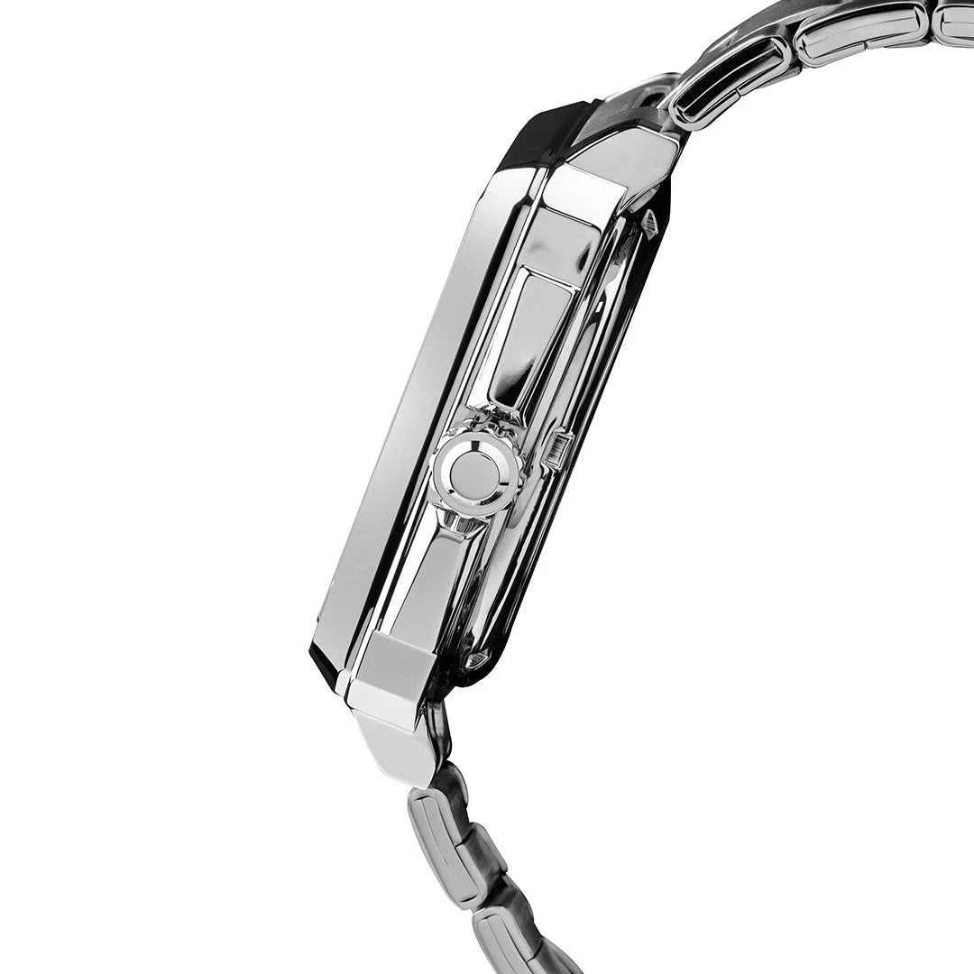 Alba Unique Rectangular Green & Black Radiation Dial Automatic Watch - AU4037X1