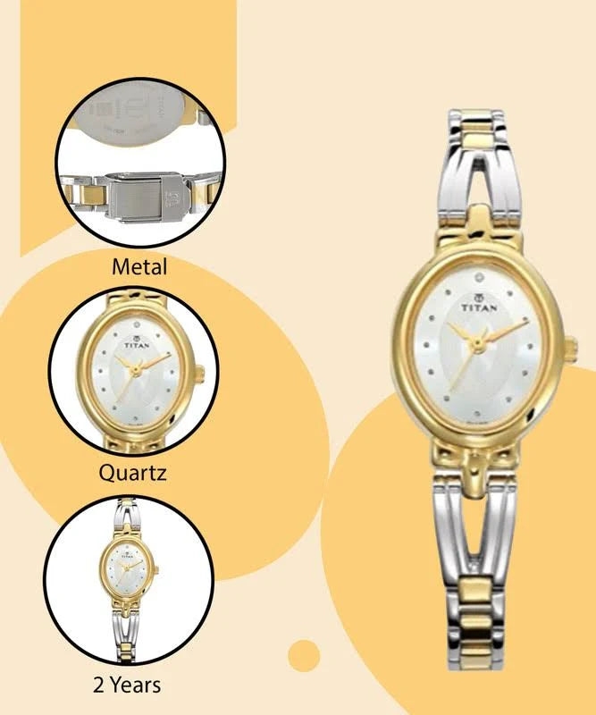 Titan Quartz Analog Watch For Women 2594bm01