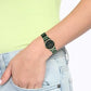 Titan Edge Bicolour Quartz Analog Green Dial Green Ceramic Strap Watch For Women 2653kc12