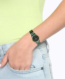 Titan Edge Bicolour Quartz Analog Green Dial Green Ceramic Strap Watch For Women 2653kc12 - KRISHNA WATCH COMPANY