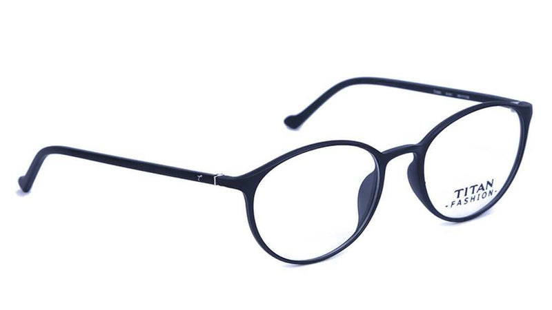 TITAN Black Round Rimmed Eyeglasses T2389A1A1