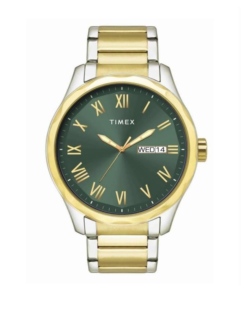 Timex Full Roman Green Dial Astrological Men's Watch TW0TG7641