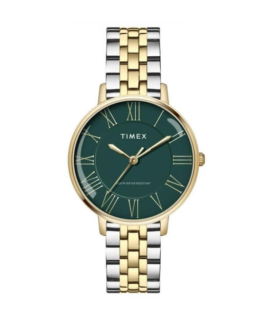 Timex Green Dial with Roman Numbers Women's Astrological Watch - TWEL19107