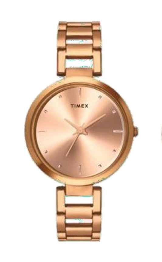 Timex Rose Gold Dial Women's Watch - TW000X276