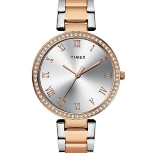 Timex Silver Dial with Roman Numbers Women's Watch - TWEL18717 - KRISHNA WATCH COMPANY